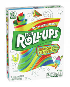 Fruit Roll-Ups Tropical Tie Dye 10 pack